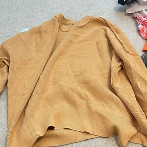 Lillusory Cozy Mustard Crew Neck Sweater
